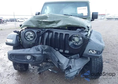 2021 Jeep Wrangler Unlimited Willys 4X4 z USA, uszkodzony, nr VIN 1C4HJXDG5MW713043